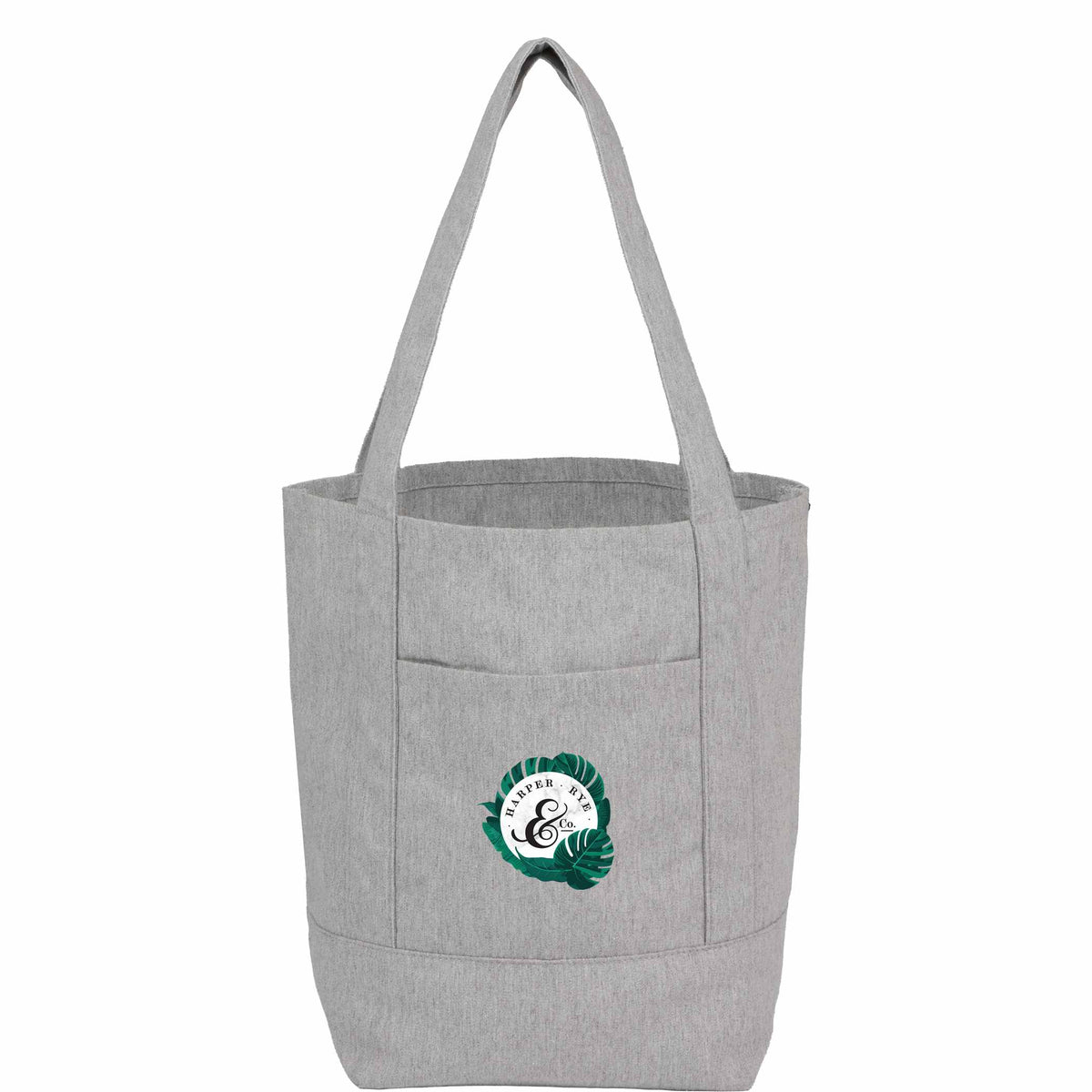 Custom Mini 6oz Recycled Cotton Canvas Tote - decorated SM-5471GY