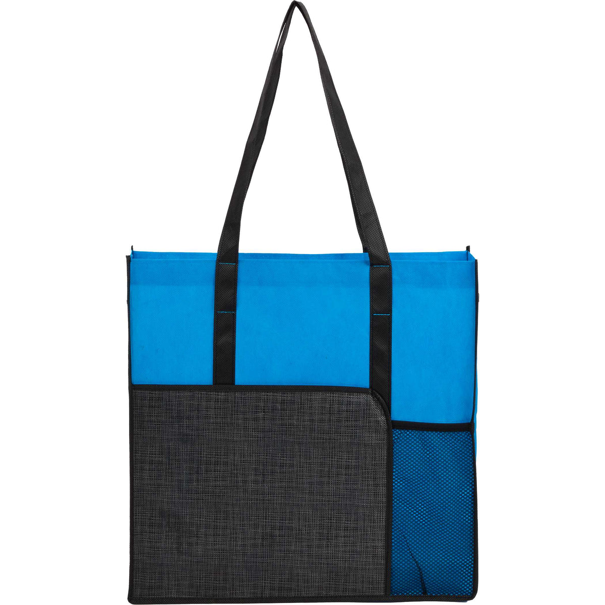 Custom Radius Recycled Non-Woven Tote - blank SM-5599PBL