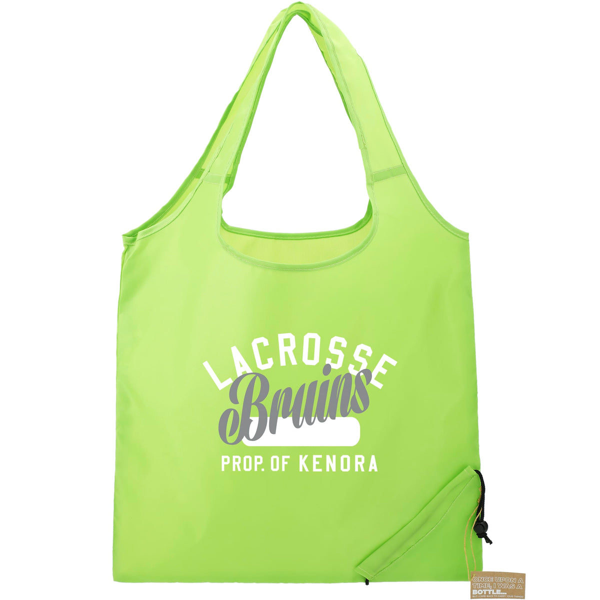 Custom Bungalow RPET Foldable Shopper Tote - decorated SM-5715LM
