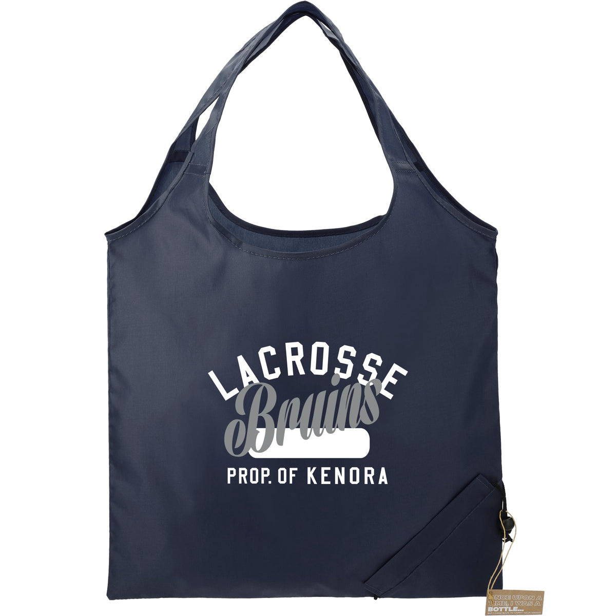 Custom Bungalow RPET Foldable Shopper Tote - decorated SM-5715NY