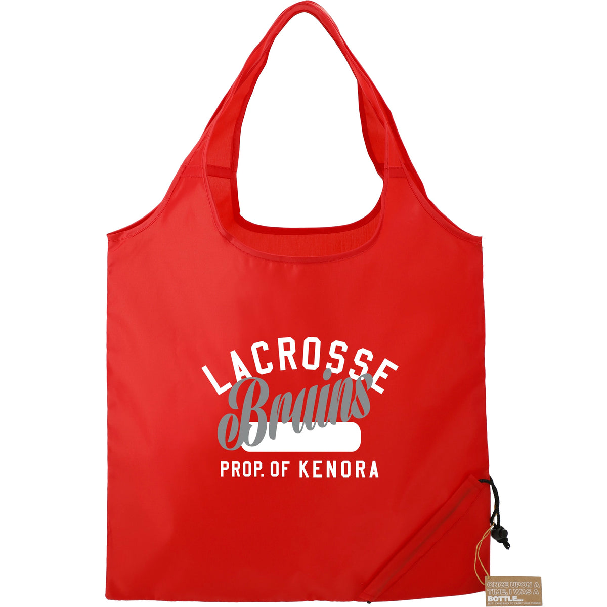 Custom Bungalow RPET Foldable Shopper Tote - decorated SM-5715RD