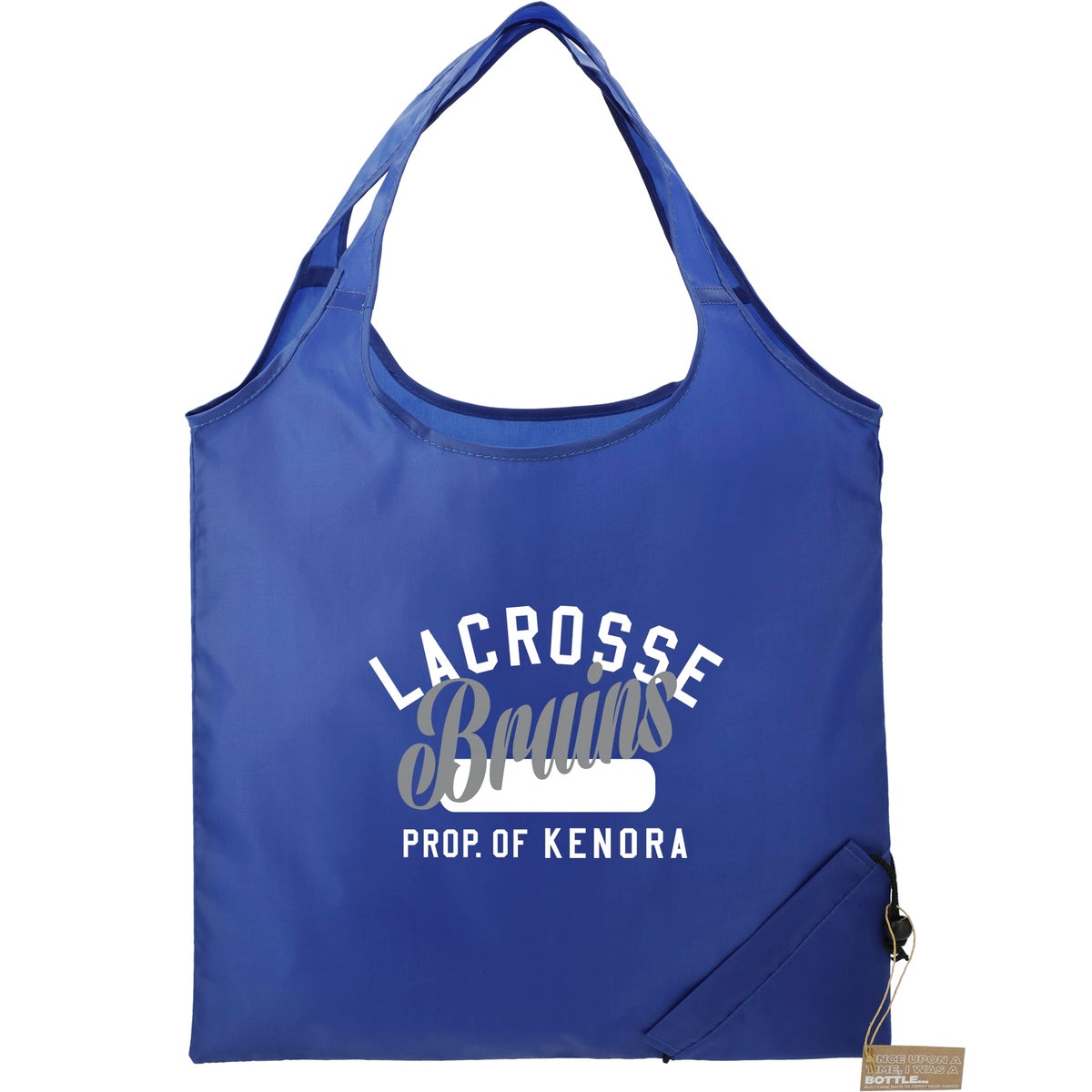 Custom Bungalow RPET Foldable Shopper Tote - decorated SM-5715RYL