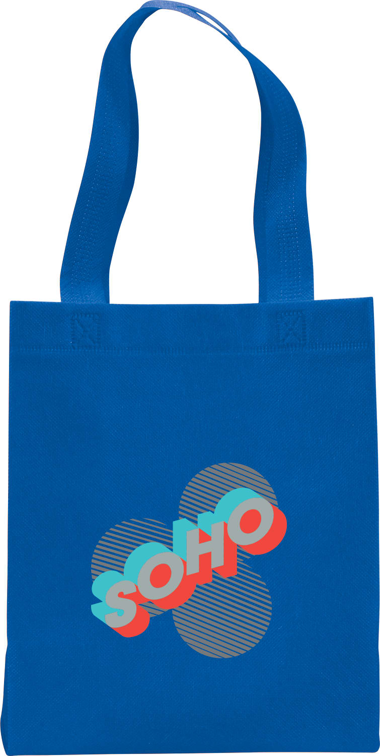 Custom Challenger Mini Non-Woven Tote - decorated SM-5717RYL