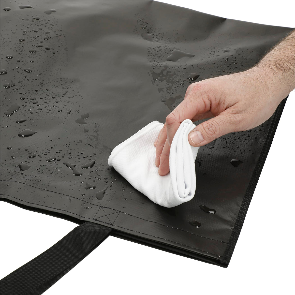 Custom Double Laminated Wipeable Jumbo Tote - angle