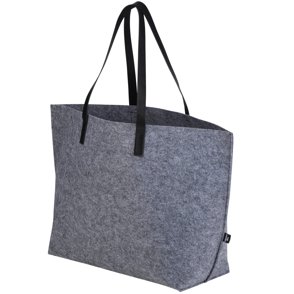 Custom THE GOODS™ Recycled Felt Shoulder Tote - angle