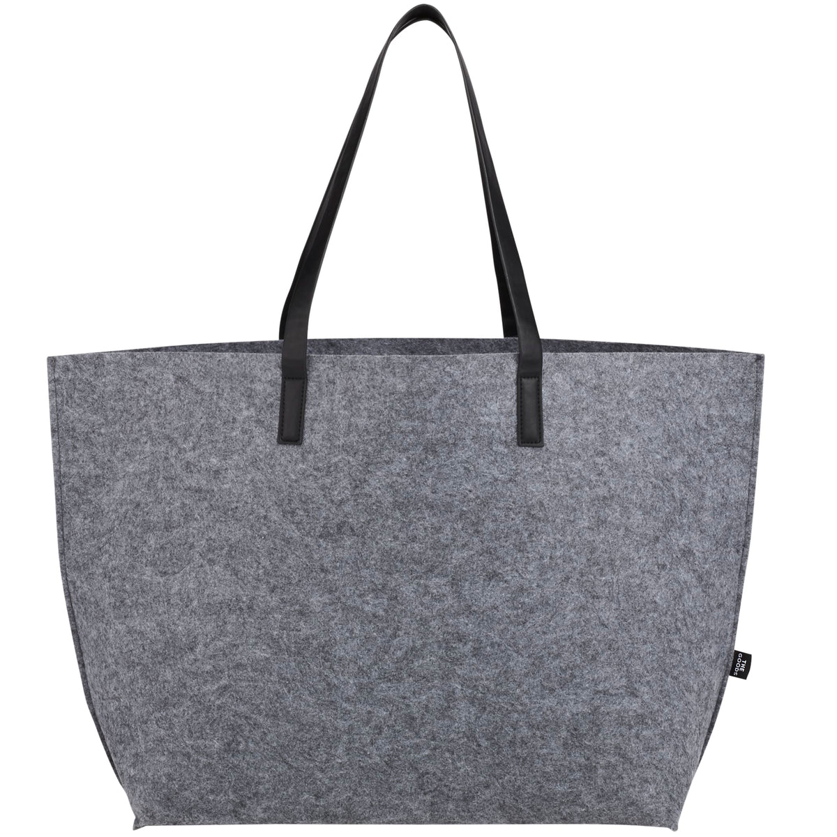 Custom THE GOODS™ Recycled Felt Shoulder Tote - blank SM-5754CA