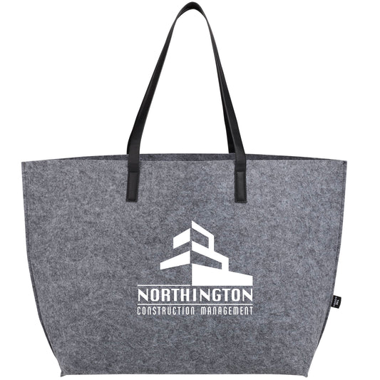 Custom THE GOODS™ Recycled Felt Shoulder Tote