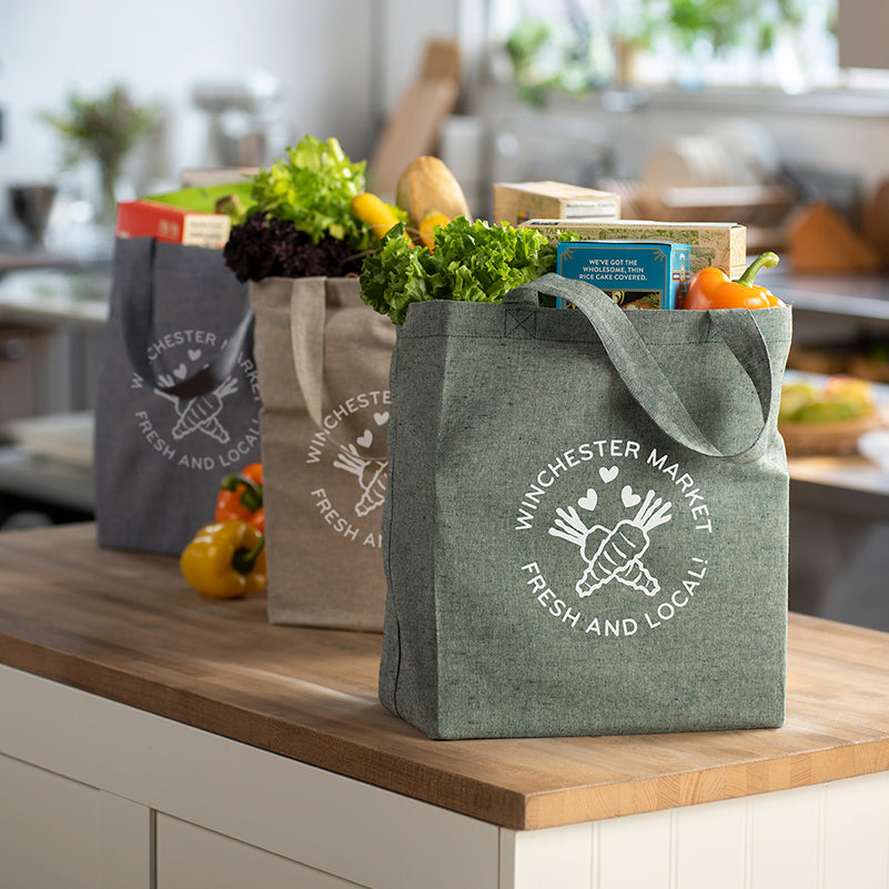 Custom Recycled 5oz Cotton Twill Grocery Tote
