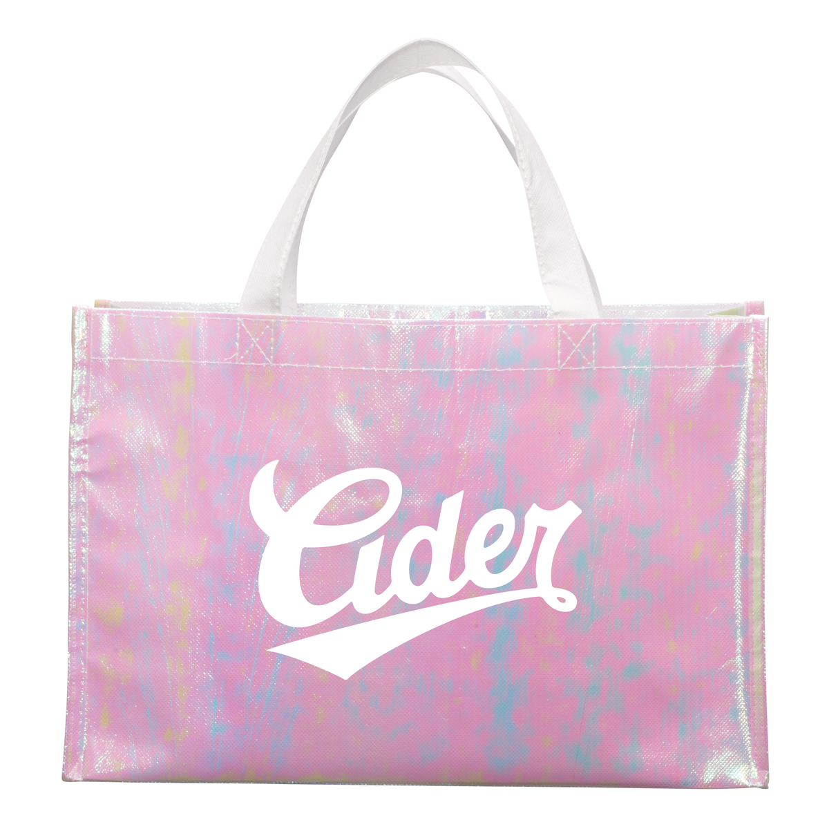 Custom Iridescent Non-Woven Shopper Tote