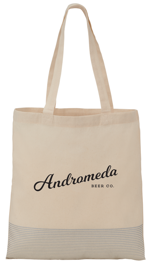Custom Silver Line Cotton Convention Tote