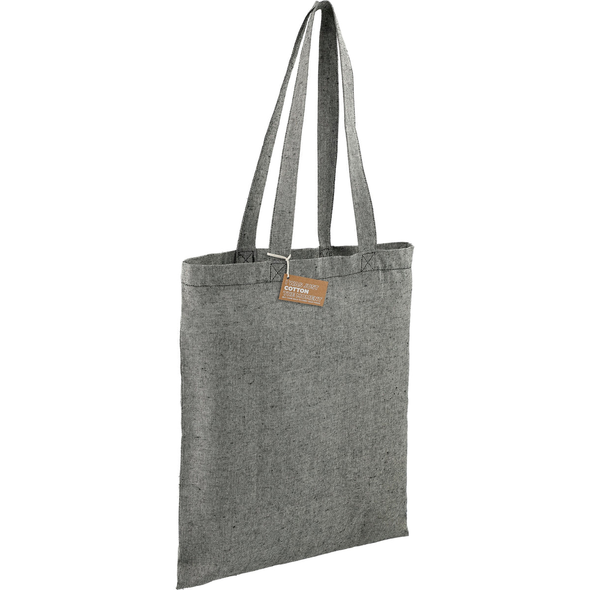 Custom Recycled 5oz Cotton Twill Tote - angle