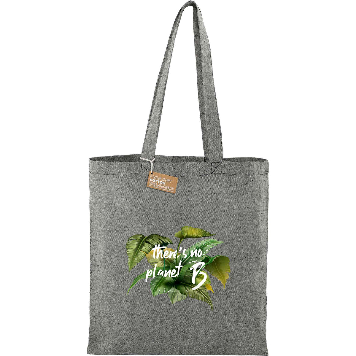 Custom Recycled 5oz Cotton Twill Tote - decorated SM-5830BK