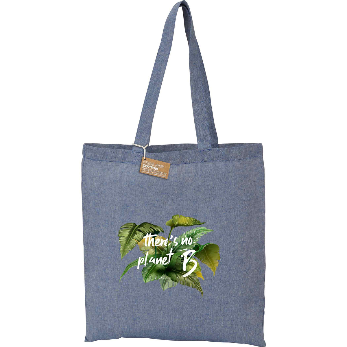 Custom Recycled 5oz Cotton Twill Tote - decorated SM-5830BL