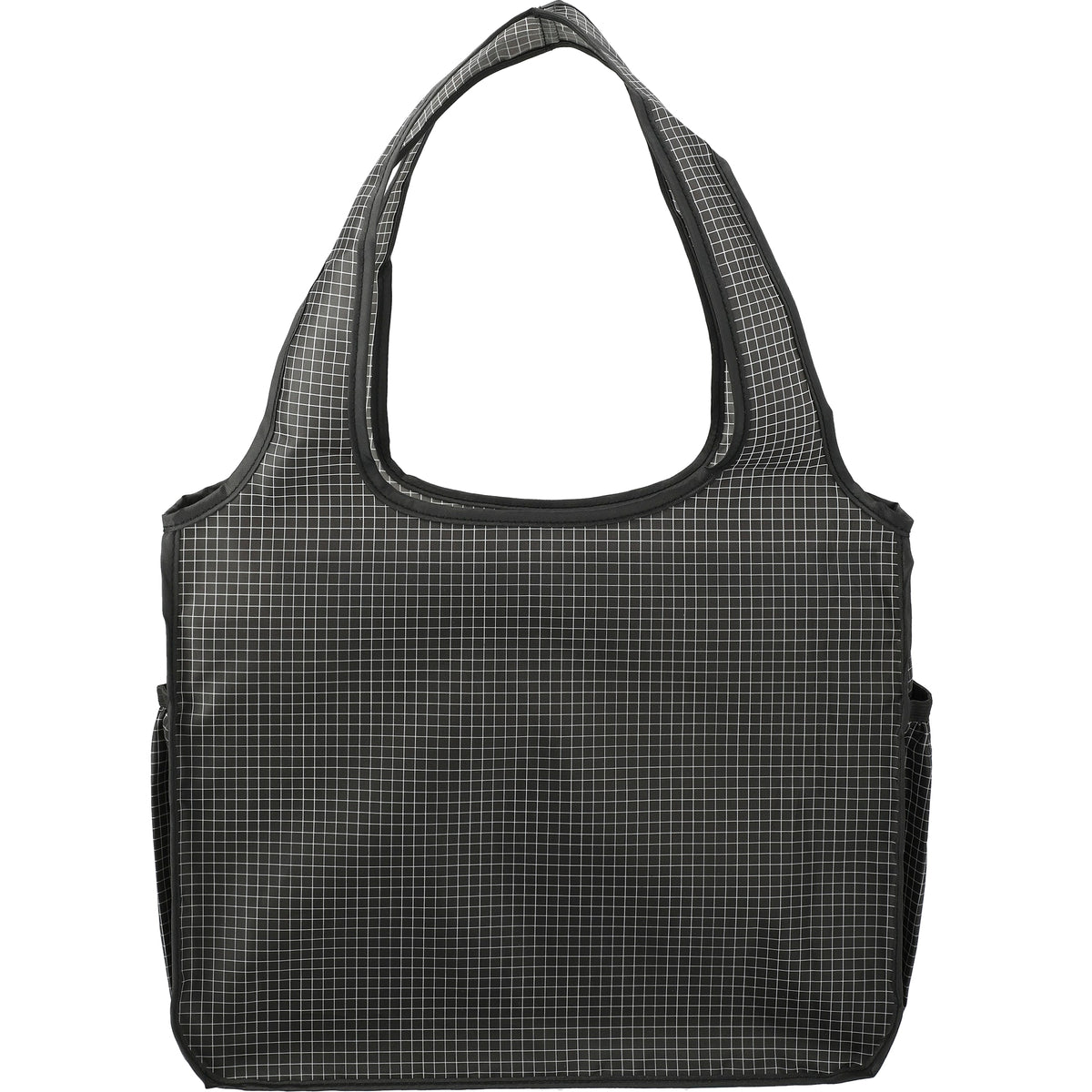 Custom Grid Bungalow Tote - back