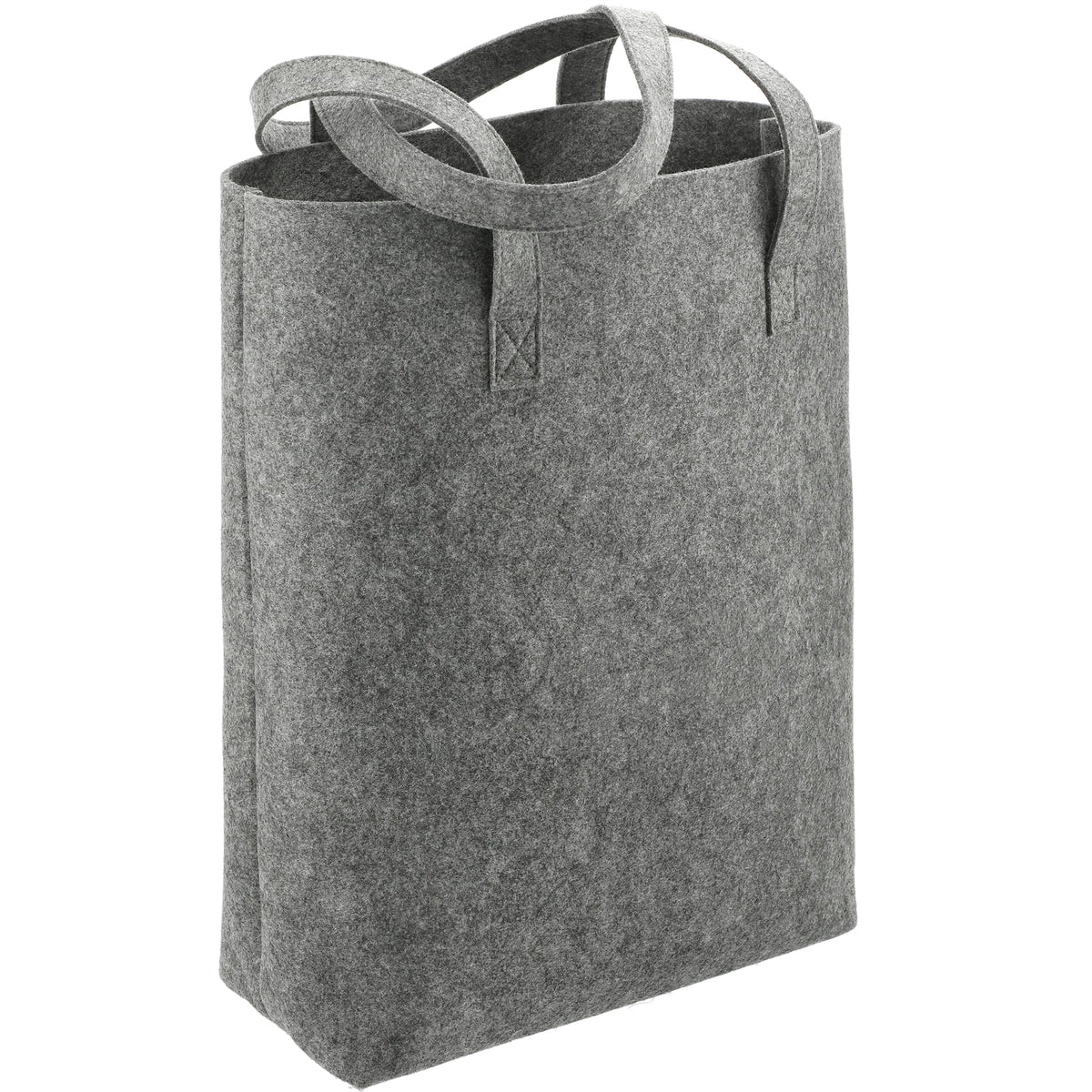 Custom Recycled Felt Shopper Tote - angle