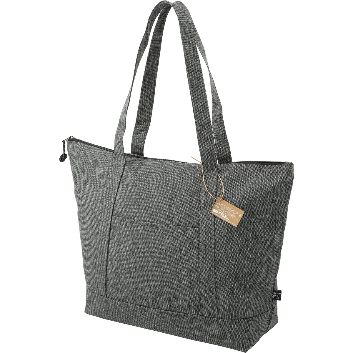 Custom Vila Recycled Zippered Tote - angle