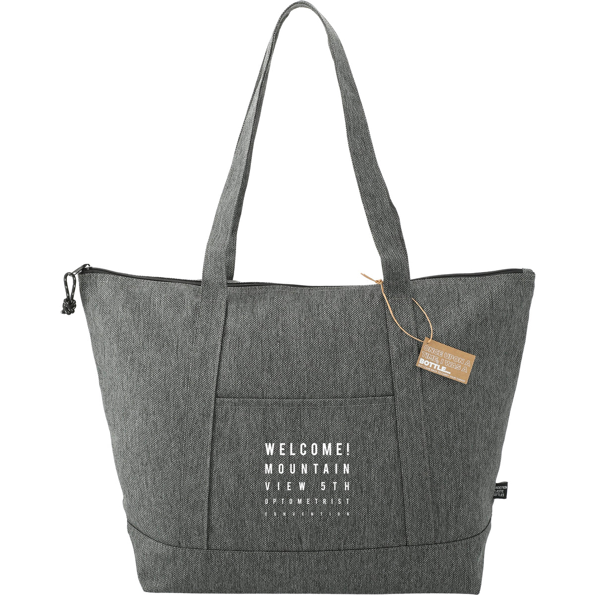 Custom Vila Recycled Zippered Tote