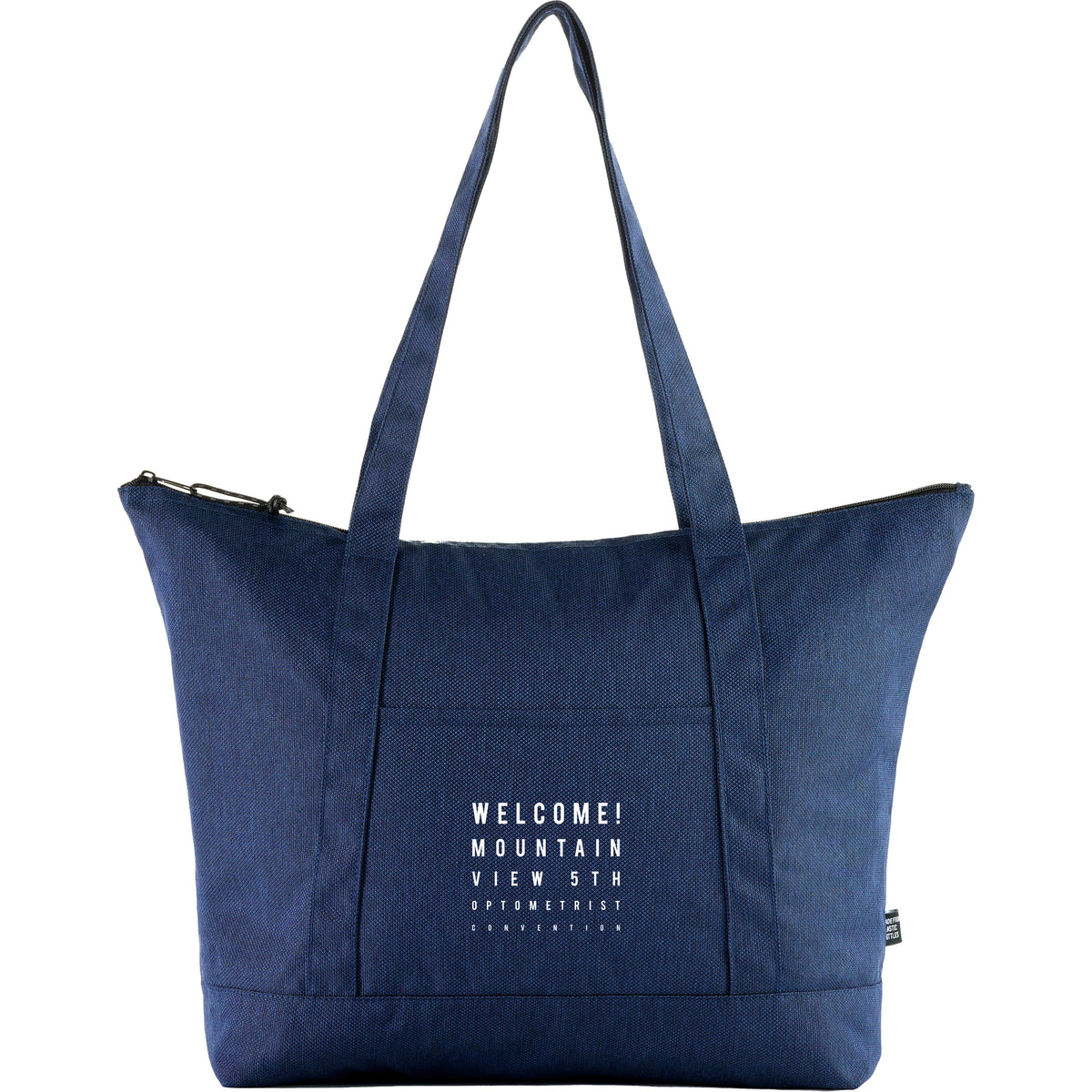 Custom Vila Recycled Zippered Tote - decorated SM-5969NY