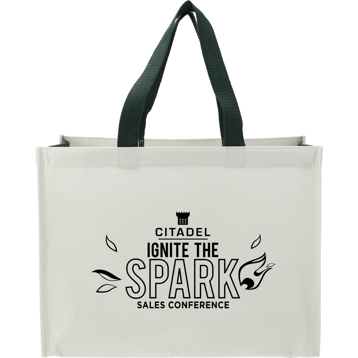 Custom RPET Laminated Matte Shopper Tote