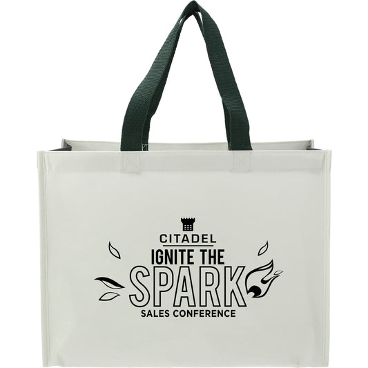 Custom RPET Laminated Matte Shopper Tote