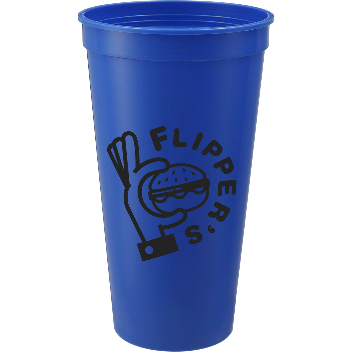 Custom Solid 24oz Stadium Cup - decorated SM-6013BL