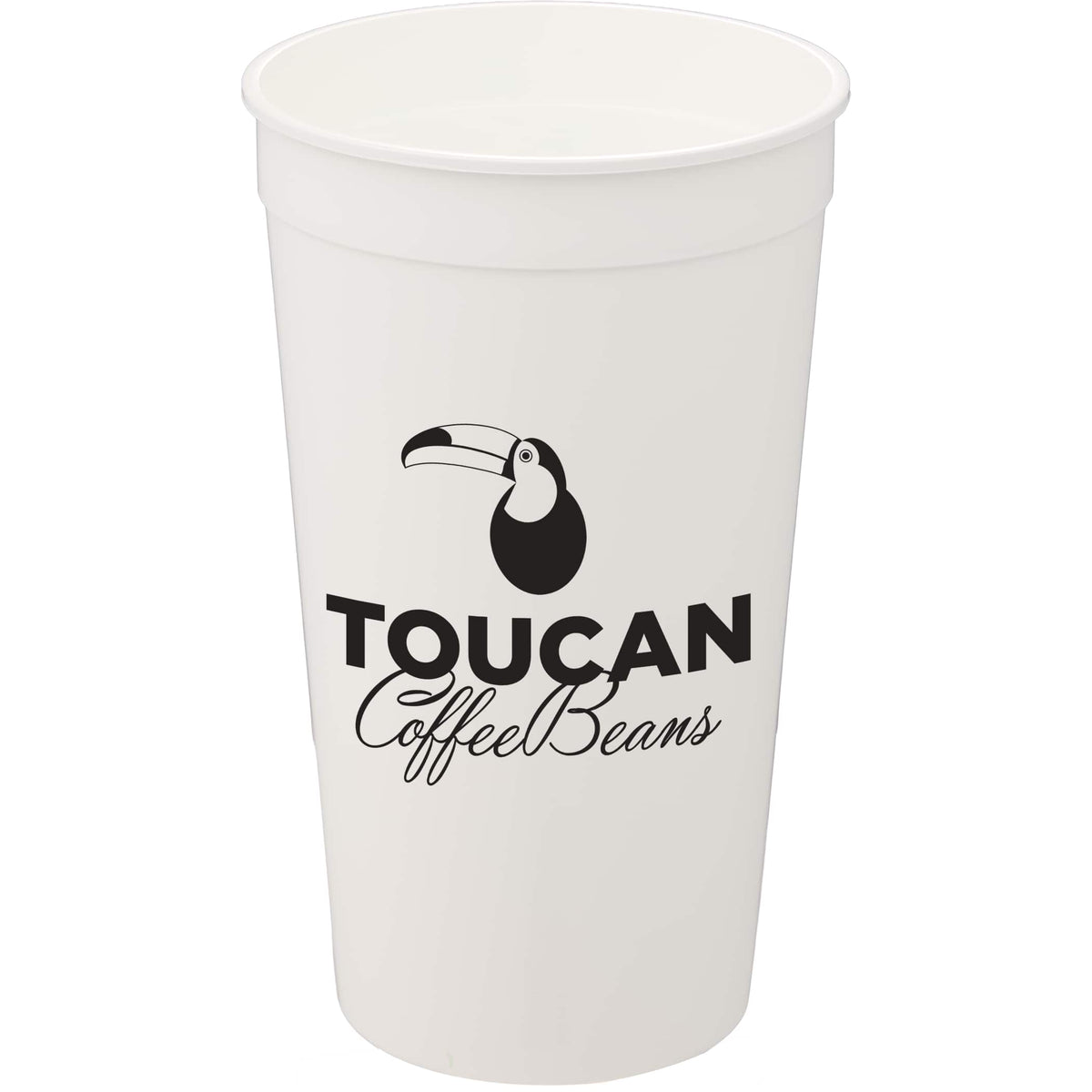 Custom Solid 32oz Stadium Cup - decorated SM-6014WH