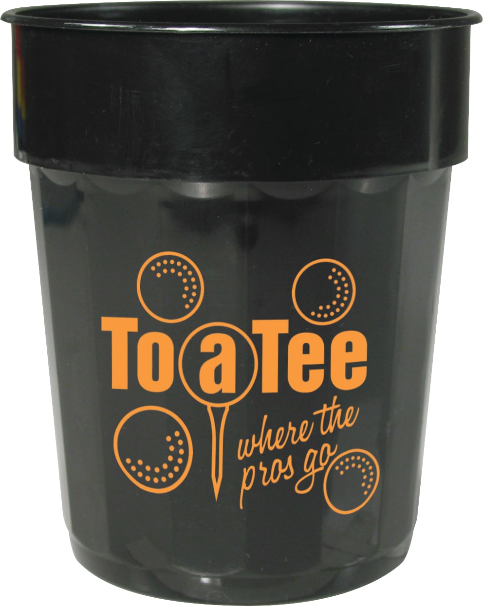 Custom Fluted 16oz Stadium Cup - decorated SM-6015BK