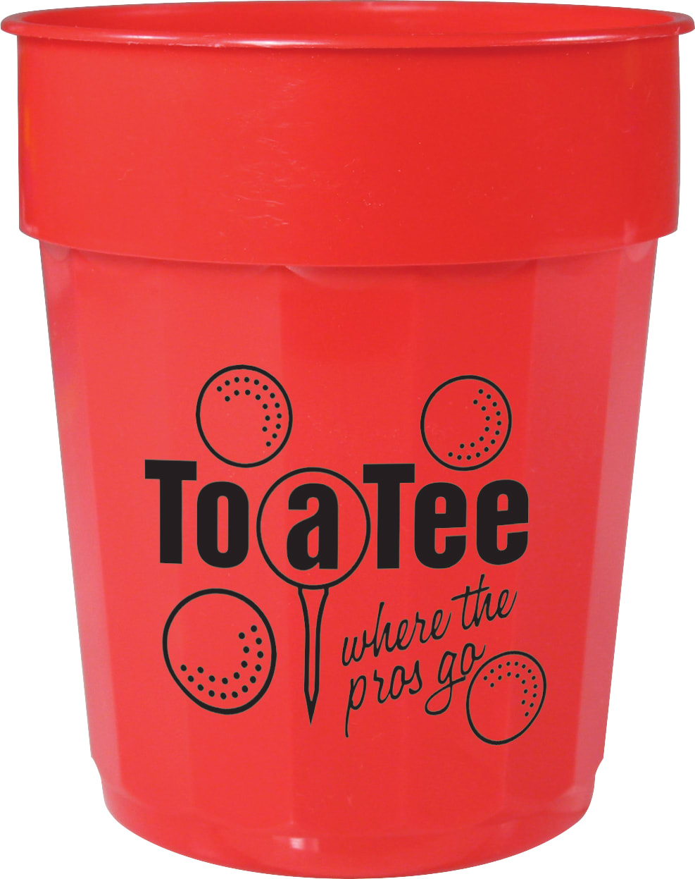 Custom Fluted 16oz Stadium Cup - decorated SM-6015RD