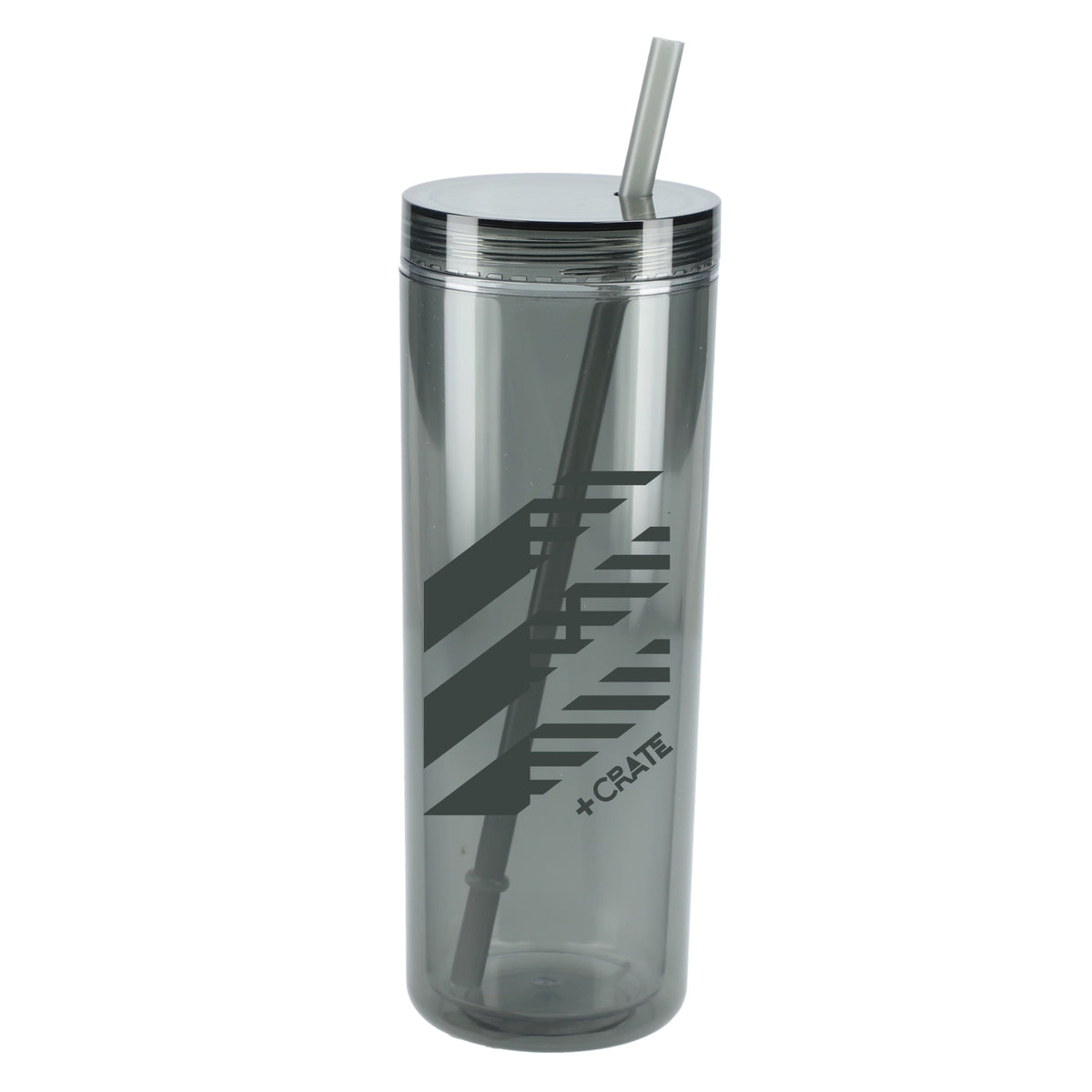 Custom Chroma Recycled Acrylic Straw Tumbler 16oz - decorated SM-6020BK