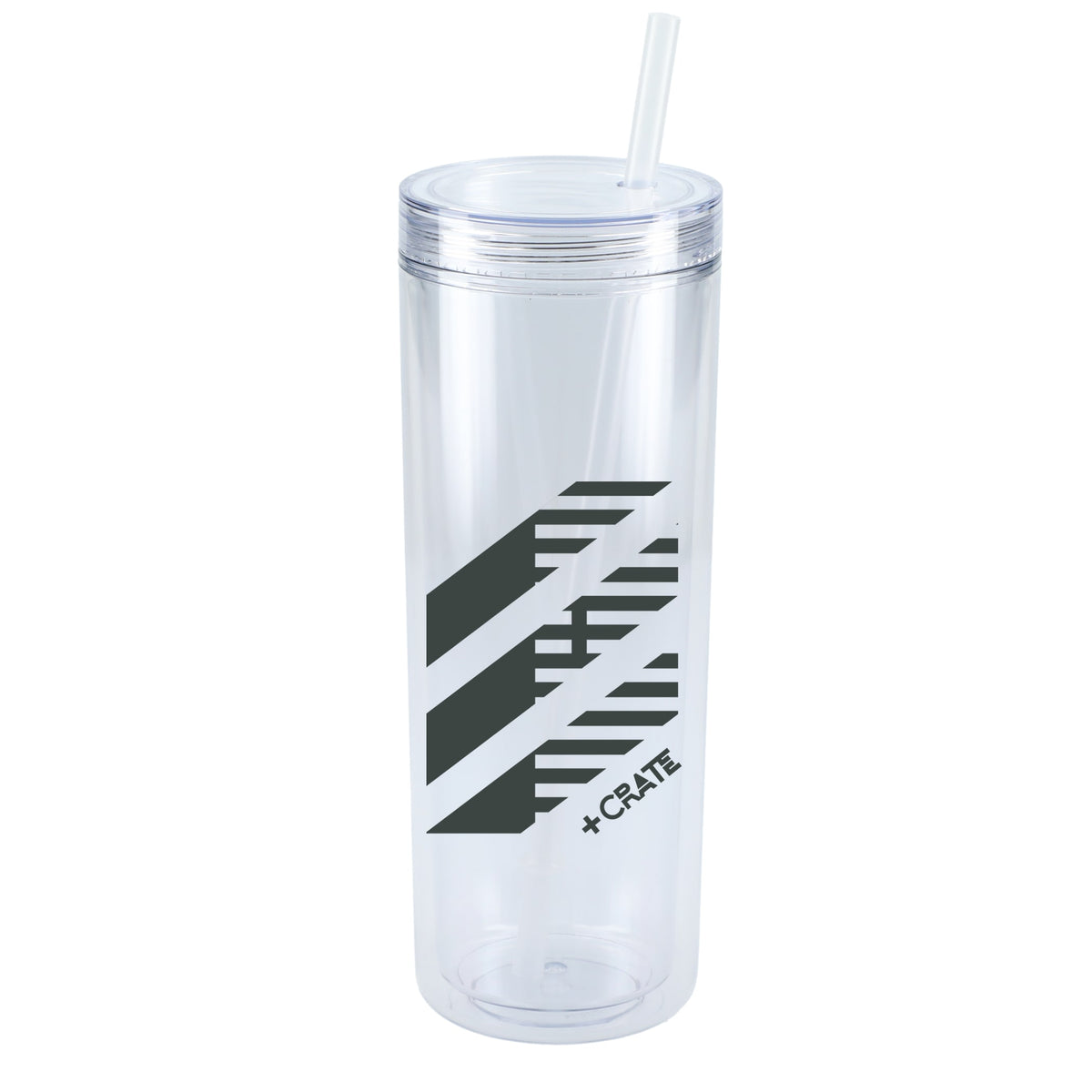 Custom Chroma Recycled Acrylic Straw Tumbler 16oz - decorated SM-6020CL