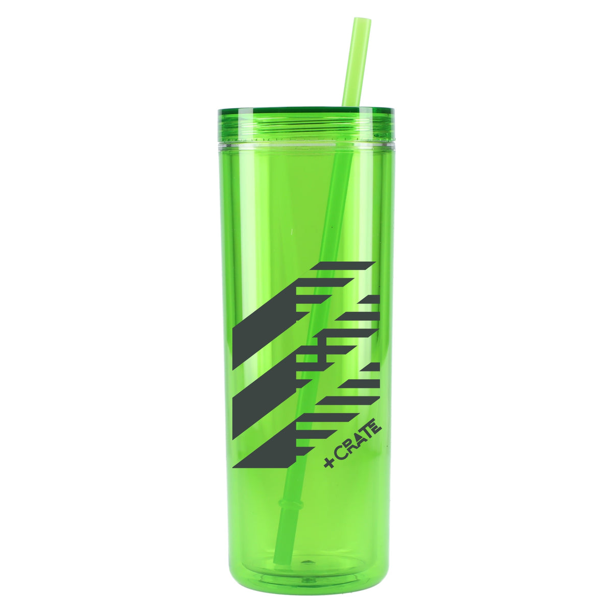 Custom Chroma Recycled Acrylic Straw Tumbler 16oz - decorated SM-6020LM