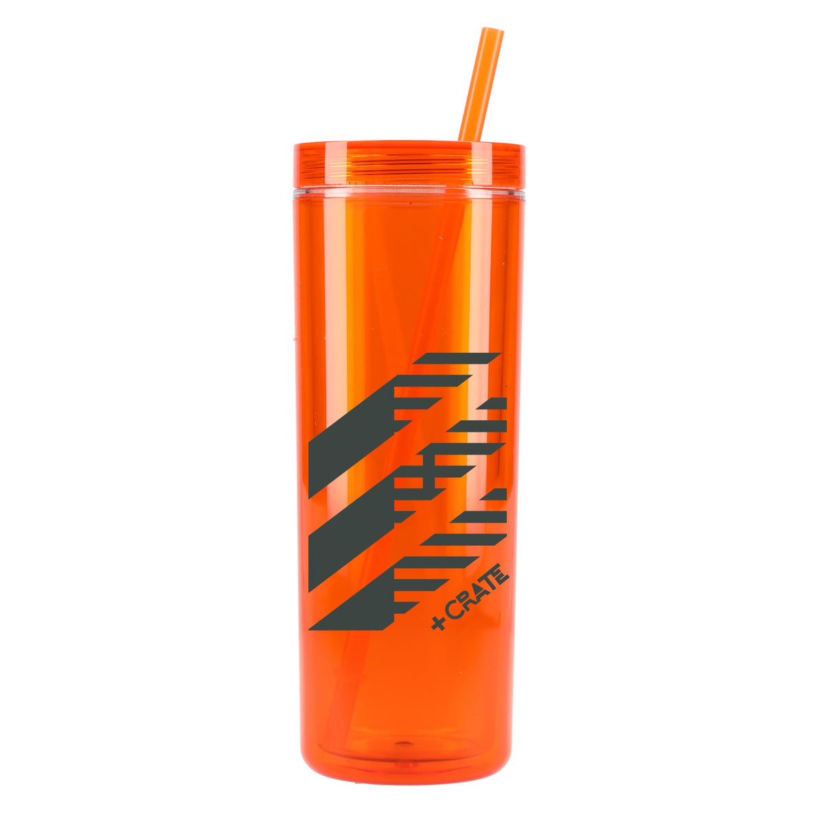 Custom Chroma Recycled Acrylic Straw Tumbler 16oz - decorated SM-6020OR