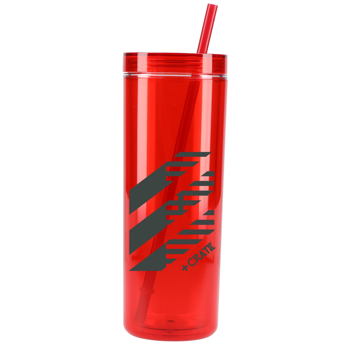 Custom Chroma Recycled Acrylic Straw Tumbler 16oz - decorated SM-6020RD