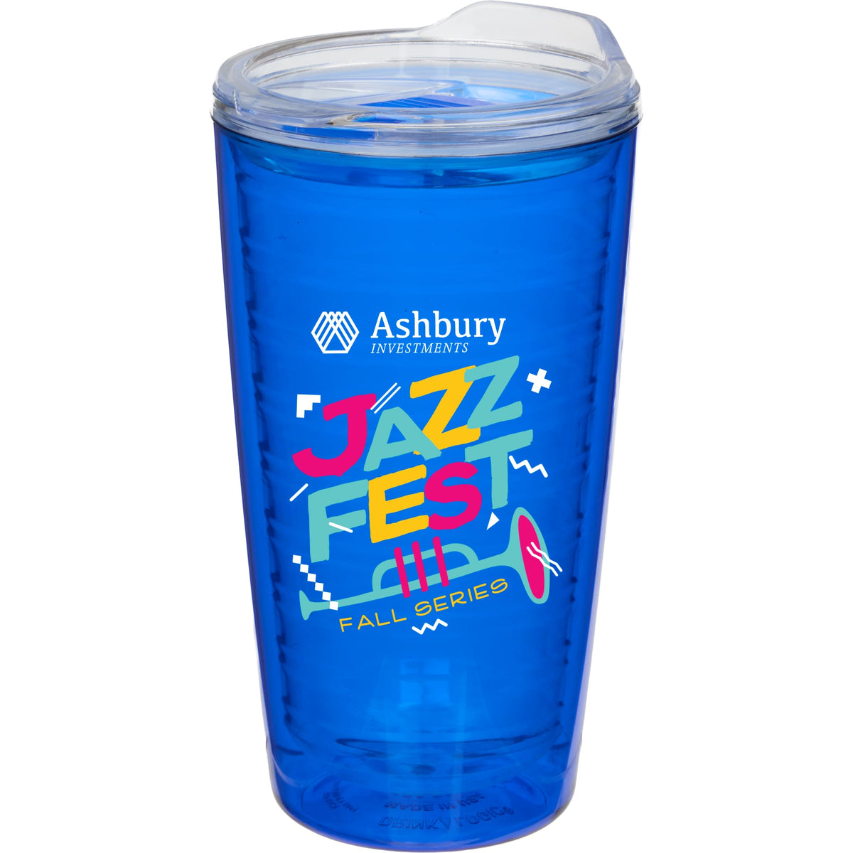 Custom Lakeside Double Wall Tumbler 16 oz - decorated SM-6531BL