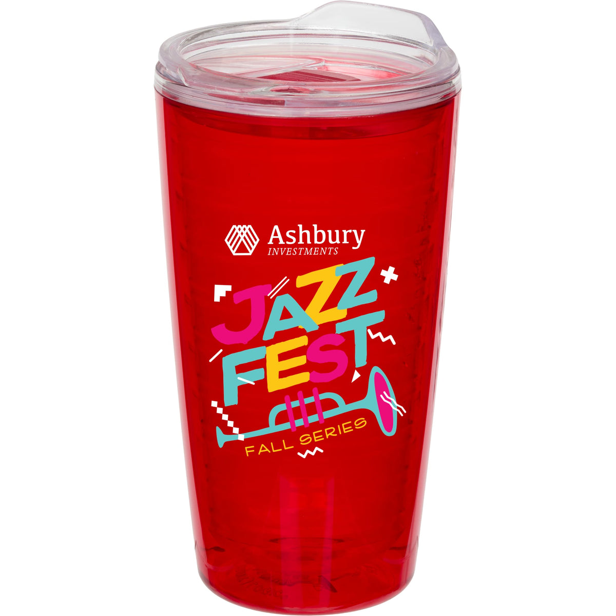 Custom Lakeside Double Wall Tumbler 16 oz - decorated SM-6531RD