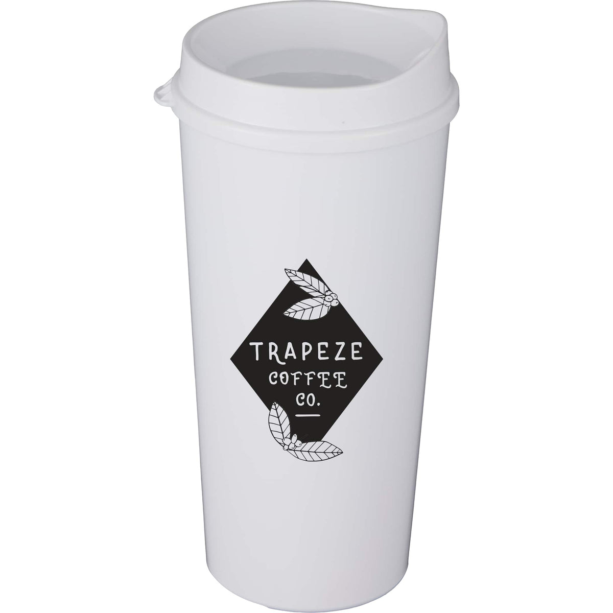 Custom The Roadmaster Recycled 20oz Travel Tumber w/ Lid - decorated SM-6542WH