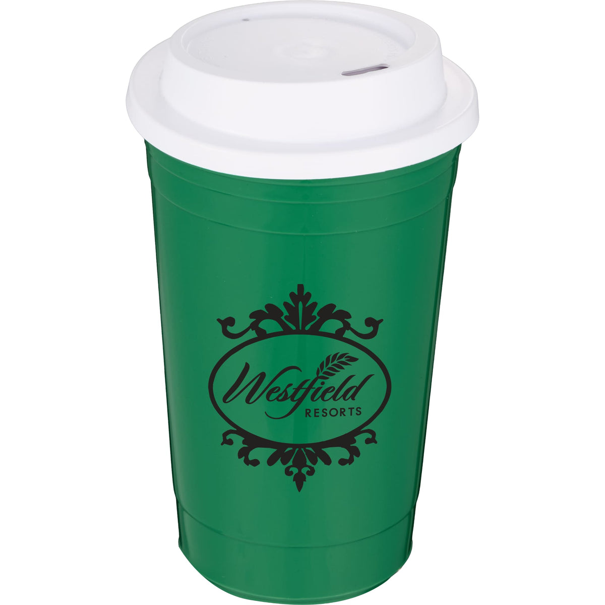 Custom The Traveler Insulated Cup 16 oz. w/ Lid - decorated SM-6544GR