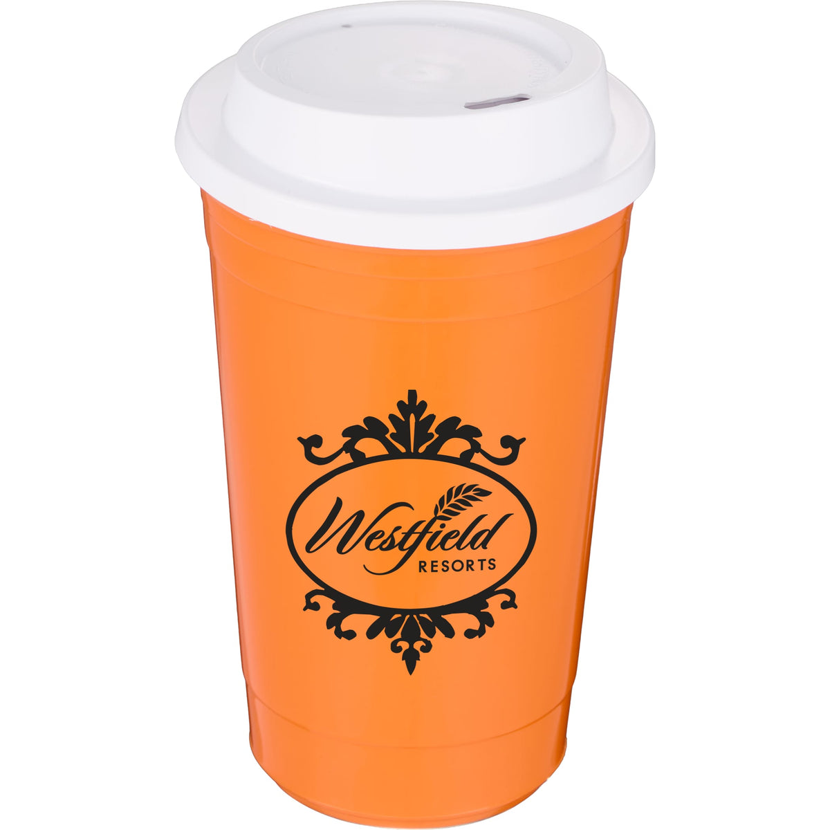 Custom The Traveler Insulated Cup 16 oz. w/ Lid - decorated SM-6544OR