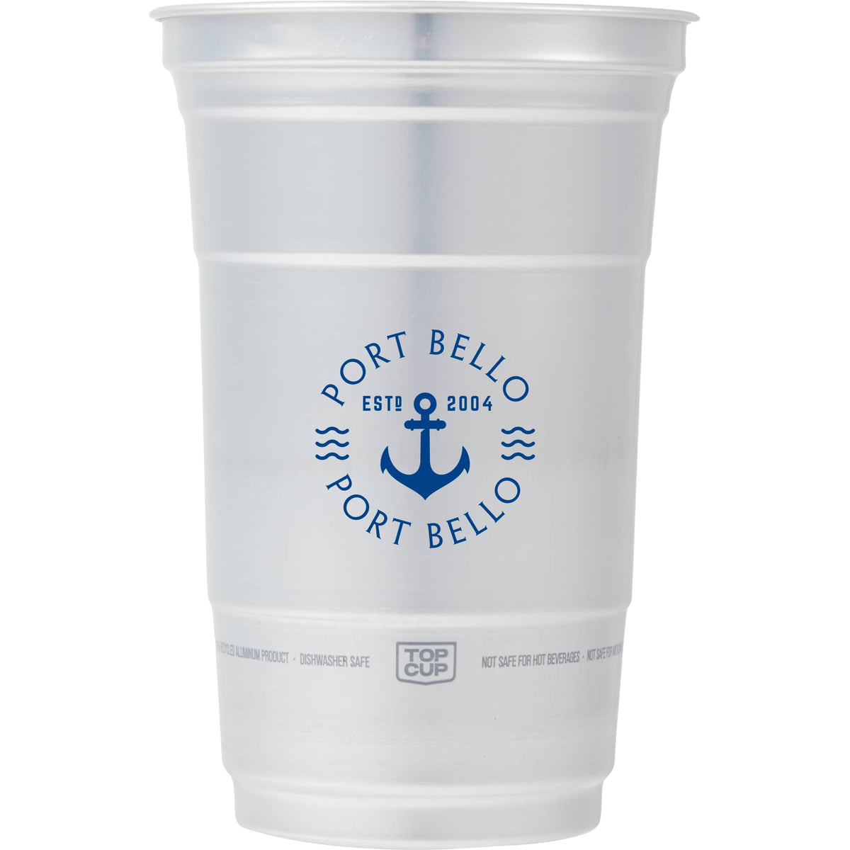 Custom Top Cup Aluminum Cup 16oz. - decorated SM-6546GY