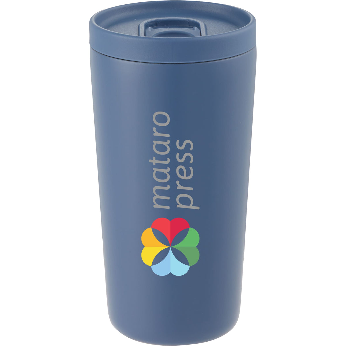 Custom Carissa Vaccum Insulated Tumbler w/ Slide Lid 14oz - decorated SM-6554NFBL