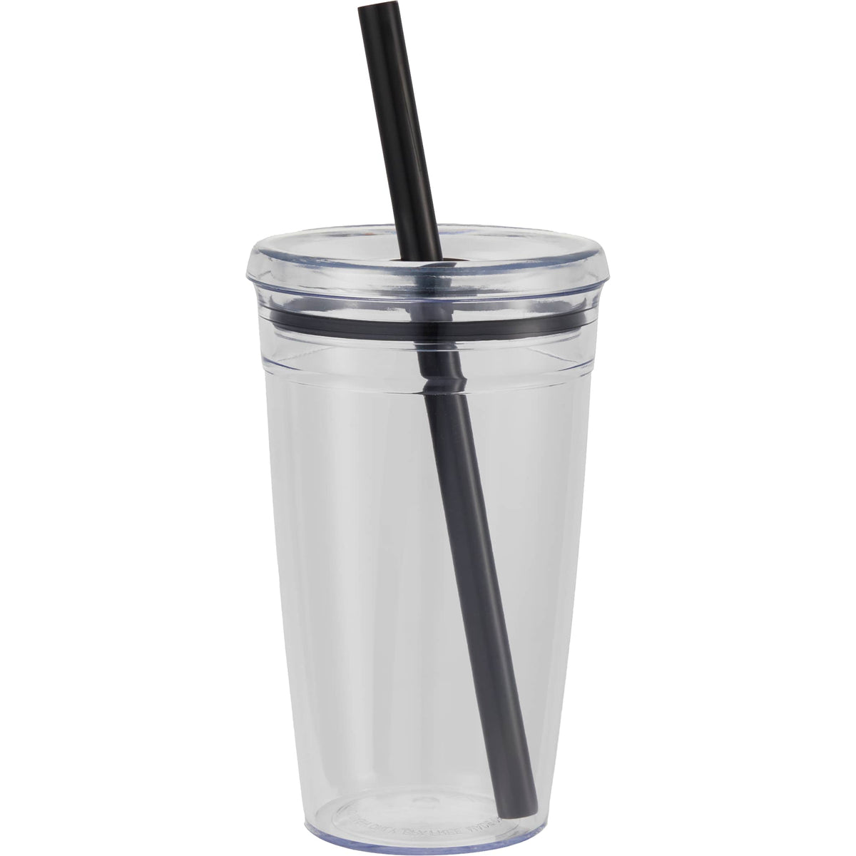 Custom Anna Recycled Acrylic Tumbler w/ Straw 15oz - blank SM-6560BK
