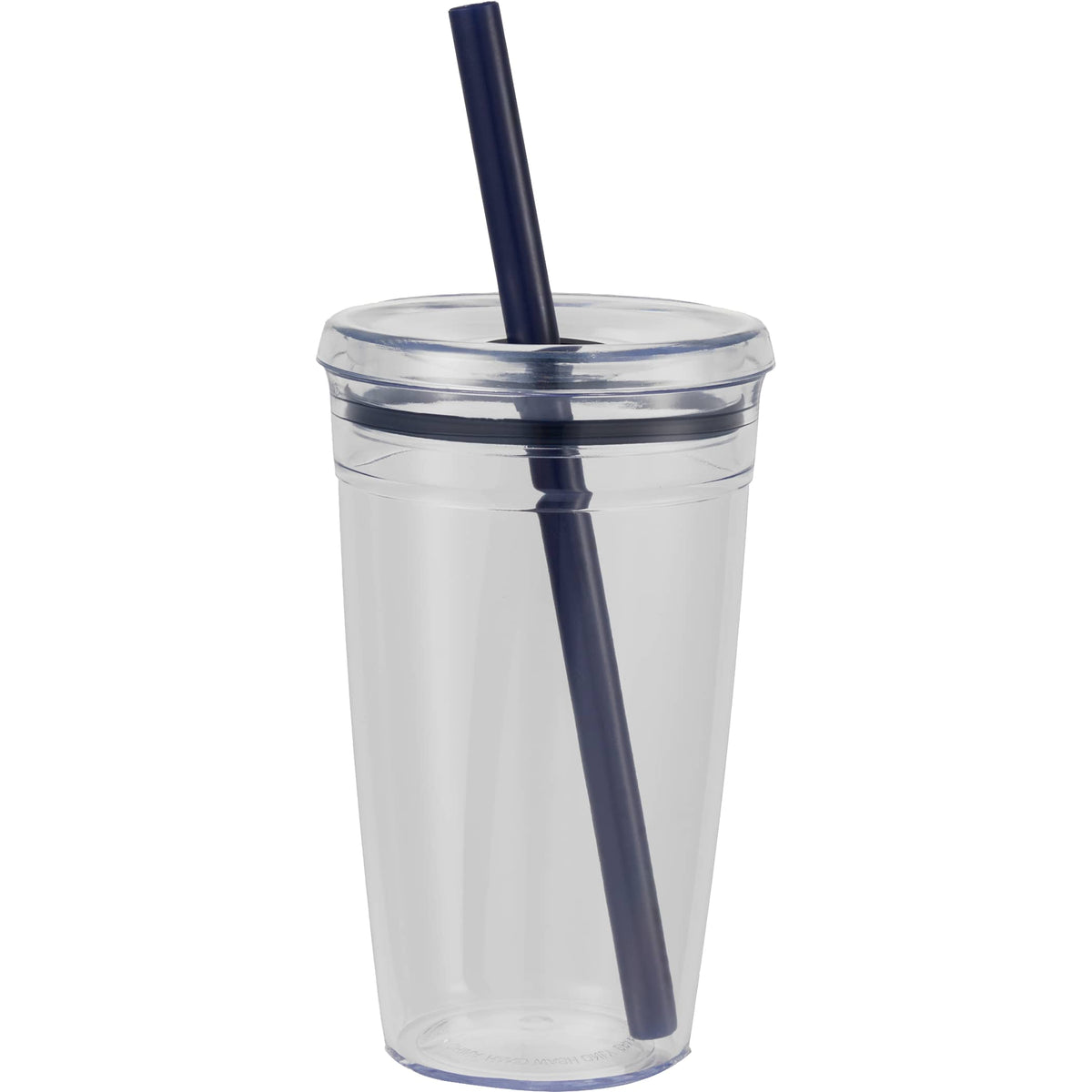 Custom Anna Recycled Acrylic Tumbler w/ Straw 15oz - blank SM-6560BL