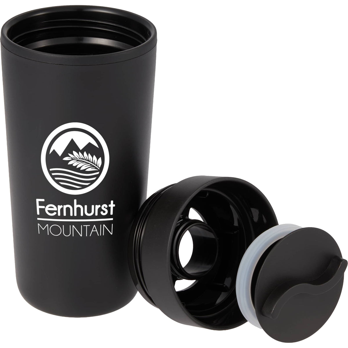 Custom Lola Recycled Tumbler w/ 360 degree lid 16 oz - decorated SM-6561BK