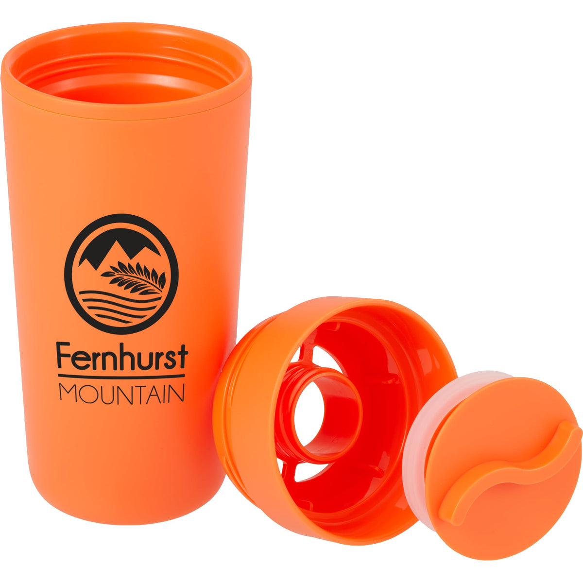 Custom Lola Recycled Tumbler w/ 360 degree lid 16 oz - decorated SM-6561OR