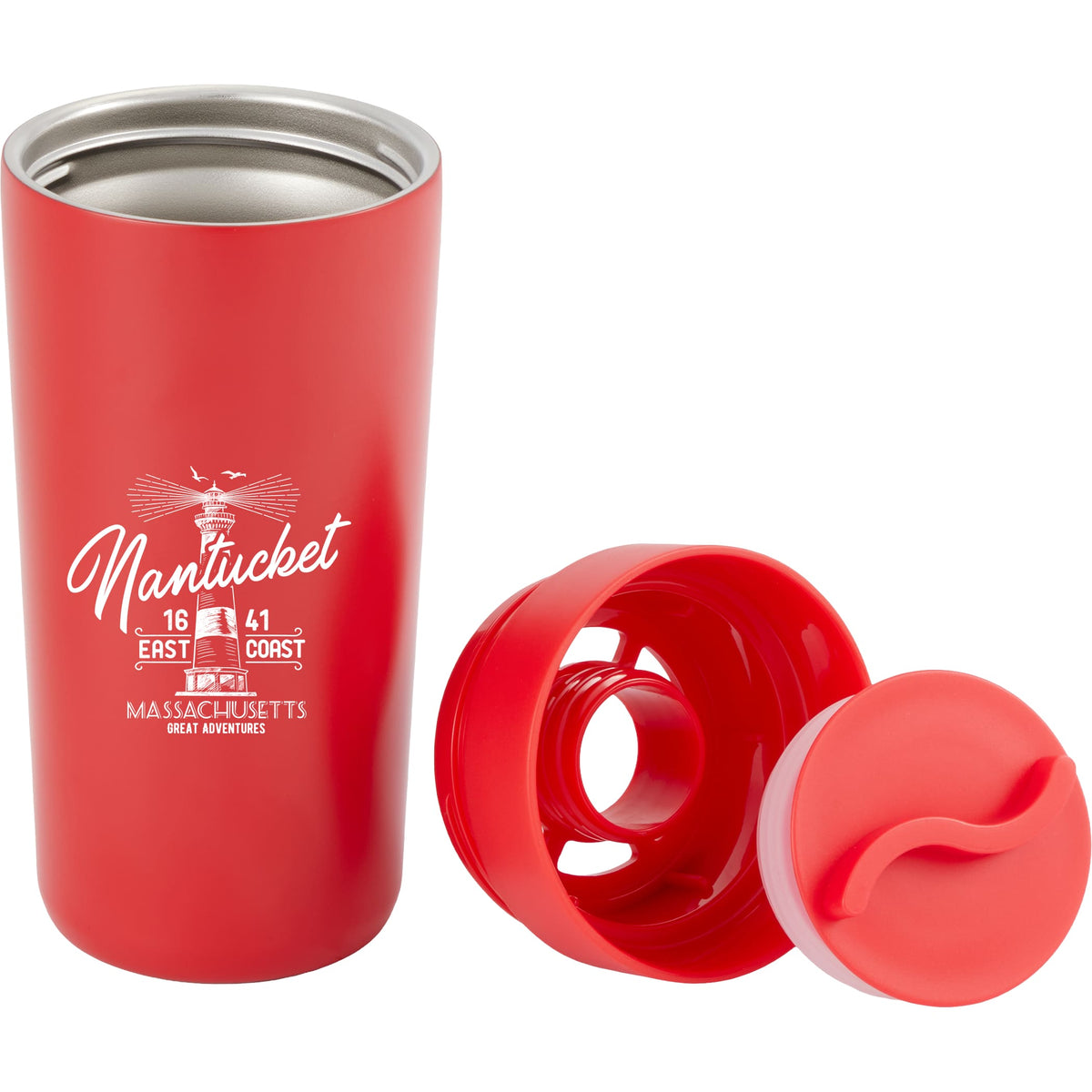 Custom Maddie Recycled SS Vacuum Tumbler w/ 360 Lid 16oz - decorated SM-6564RD