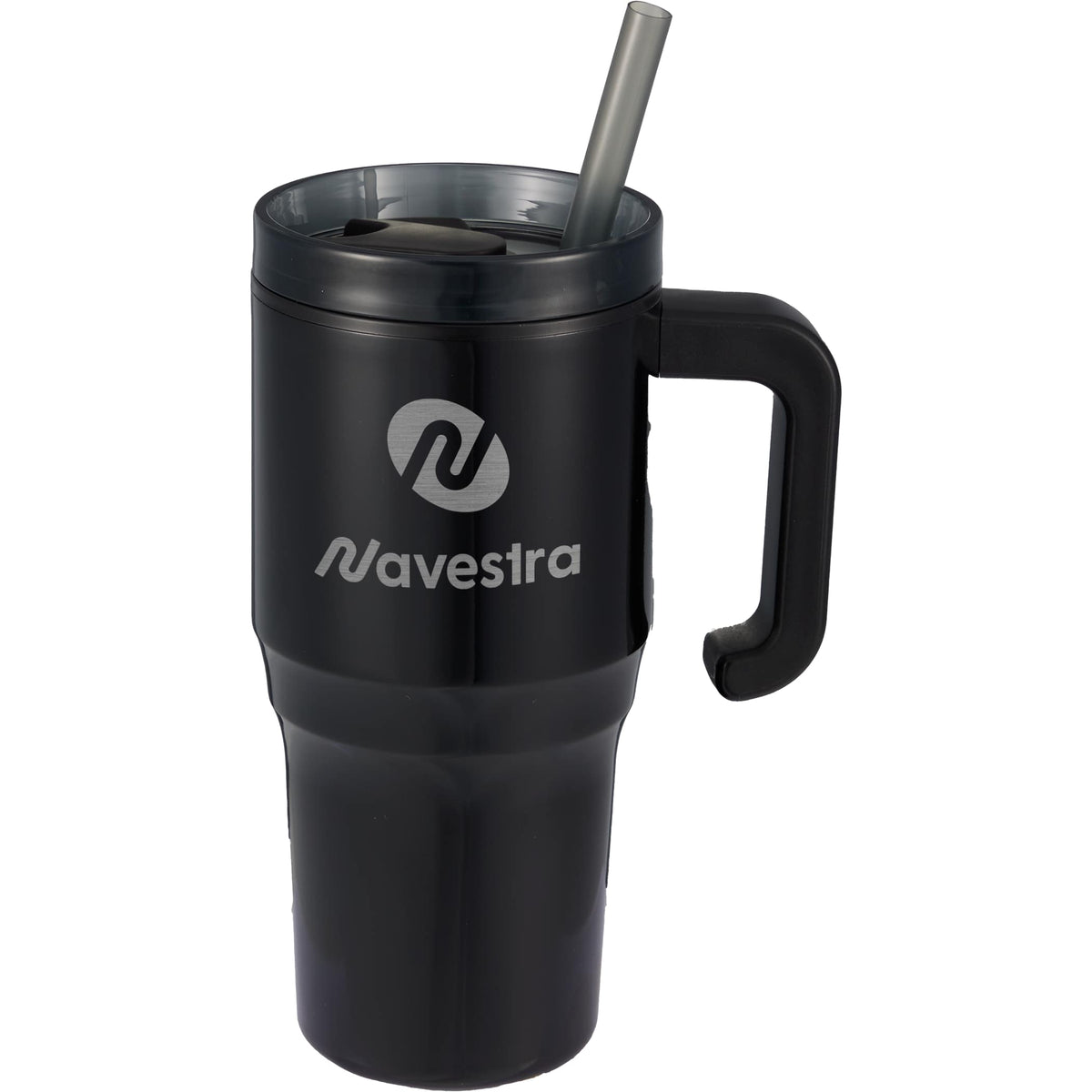 Custom Thor 20 oz Straw Mug - decorated SM-6970BK