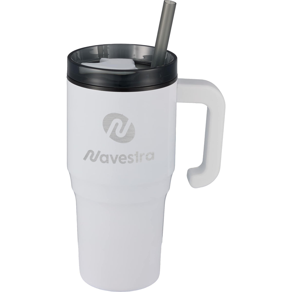 Custom Thor 20 oz Straw Mug - decorated SM-6970WH