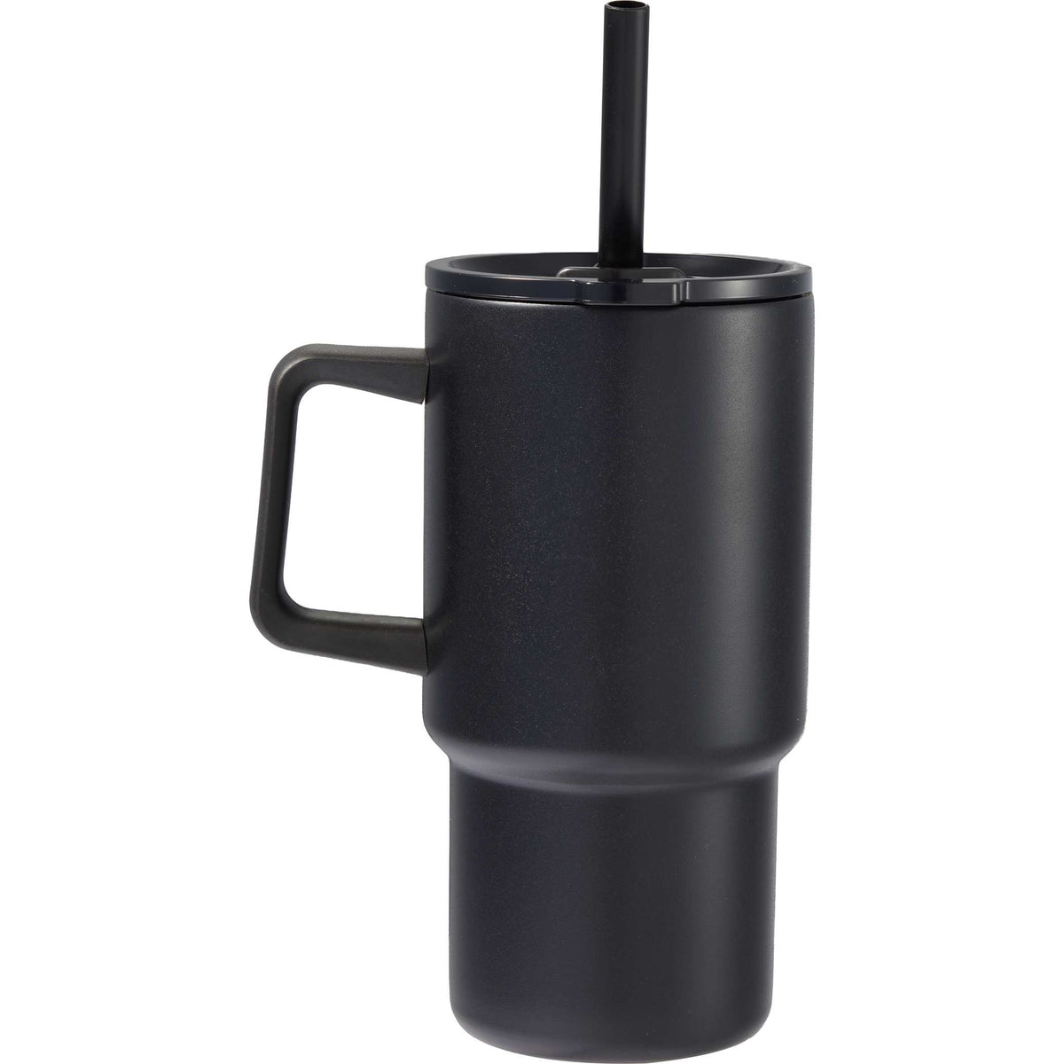 Custom Summit 18oz Recycled Vacuum Insulated Mug w/ Straw - blank SM-6976BK