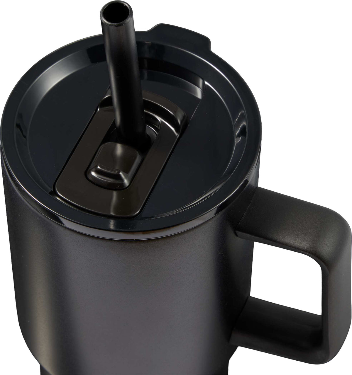 Custom Summit 18oz Recycled Vacuum Insulated Mug w/ Straw - decorated SM-6976BK