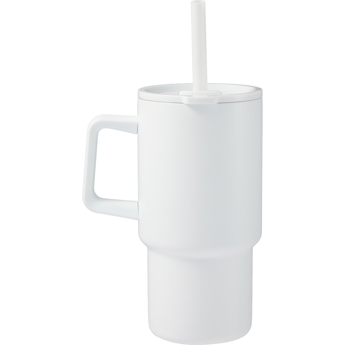 Custom Summit 18oz Recycled Vacuum Insulated Mug w/ Straw - blank SM-6976WH